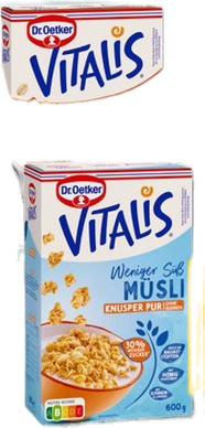 Dr. Oetker Vitalis Schoko Müsli oder Vitalis Müsli